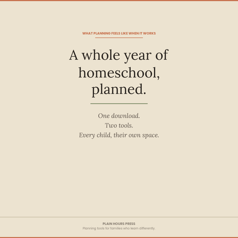 The Homeschool Bundle — Planner + Student Journal | 2026–27 | Printable PDFs | Secular, Multi-Child