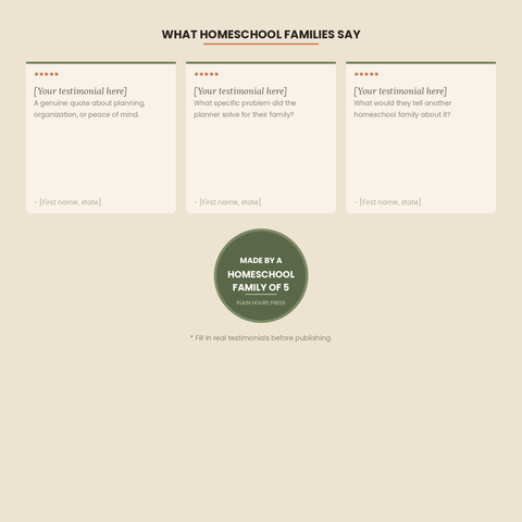 The Whole Year Homeschool Planner — 2026–27 | Printable PDF | Secular, Multi-Child, Eclectic