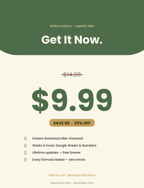 Digital Marketing Tracker — Content, Leads & ROI in One Excel Sheet